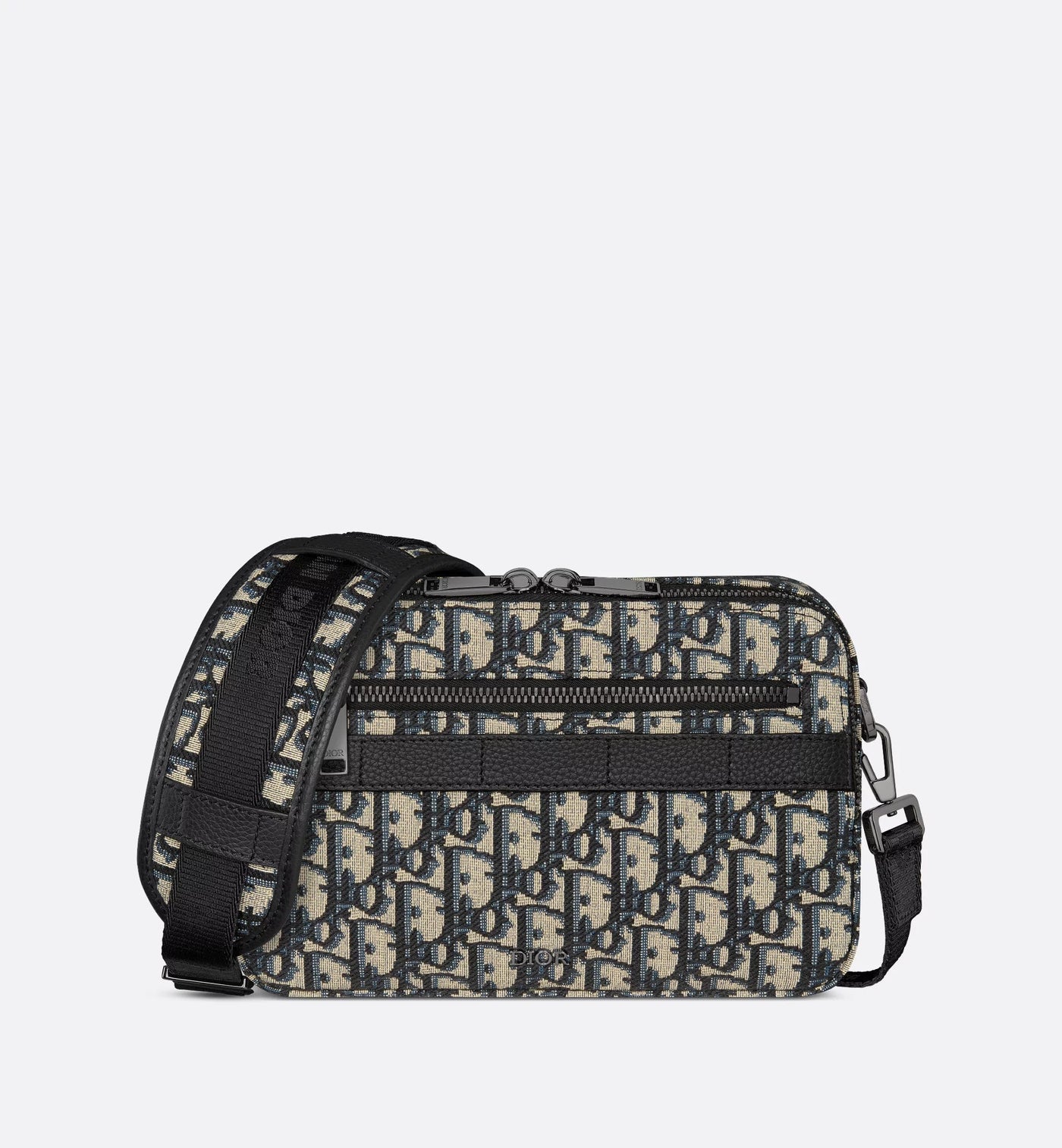 Pouch with zipper and strap
