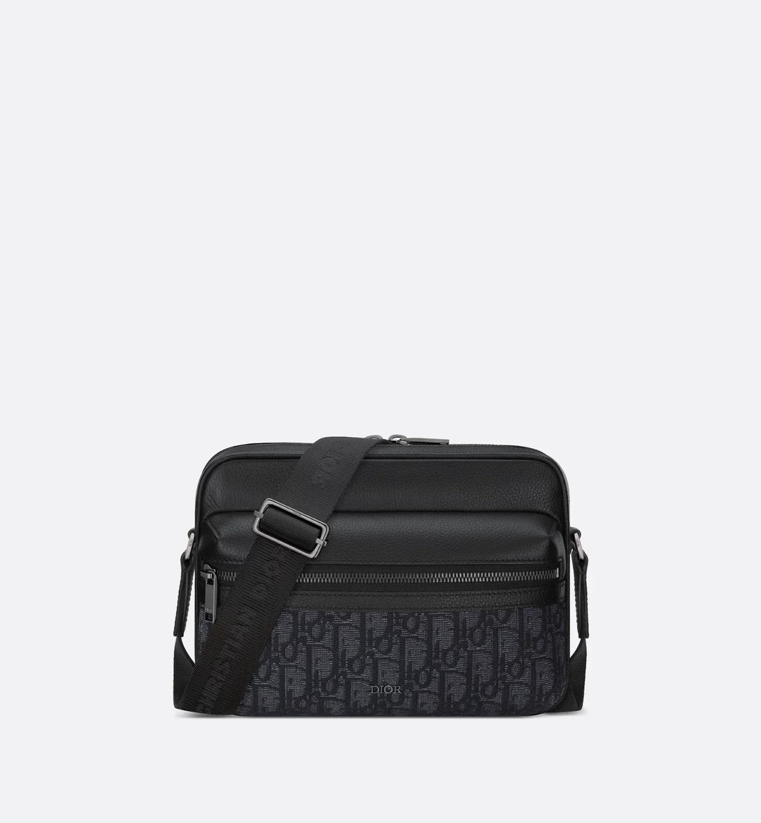 Pouch with zipper and strap