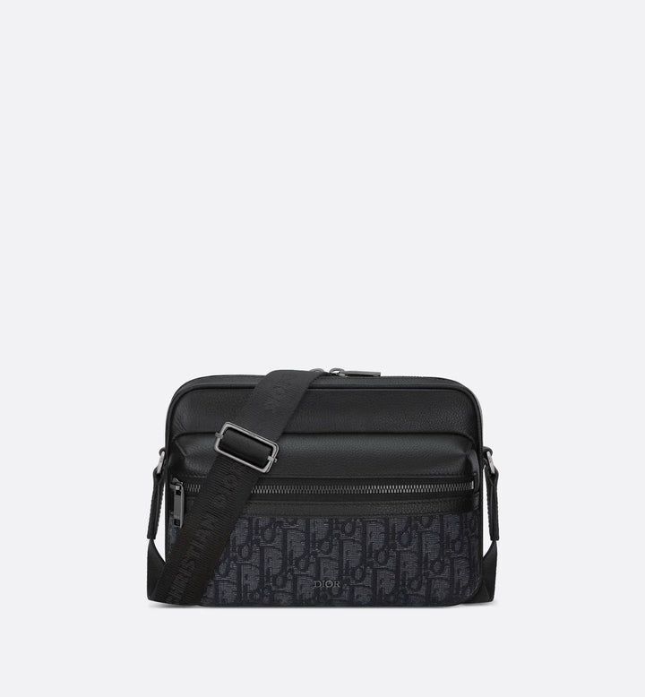 Pouch with zipper and strap