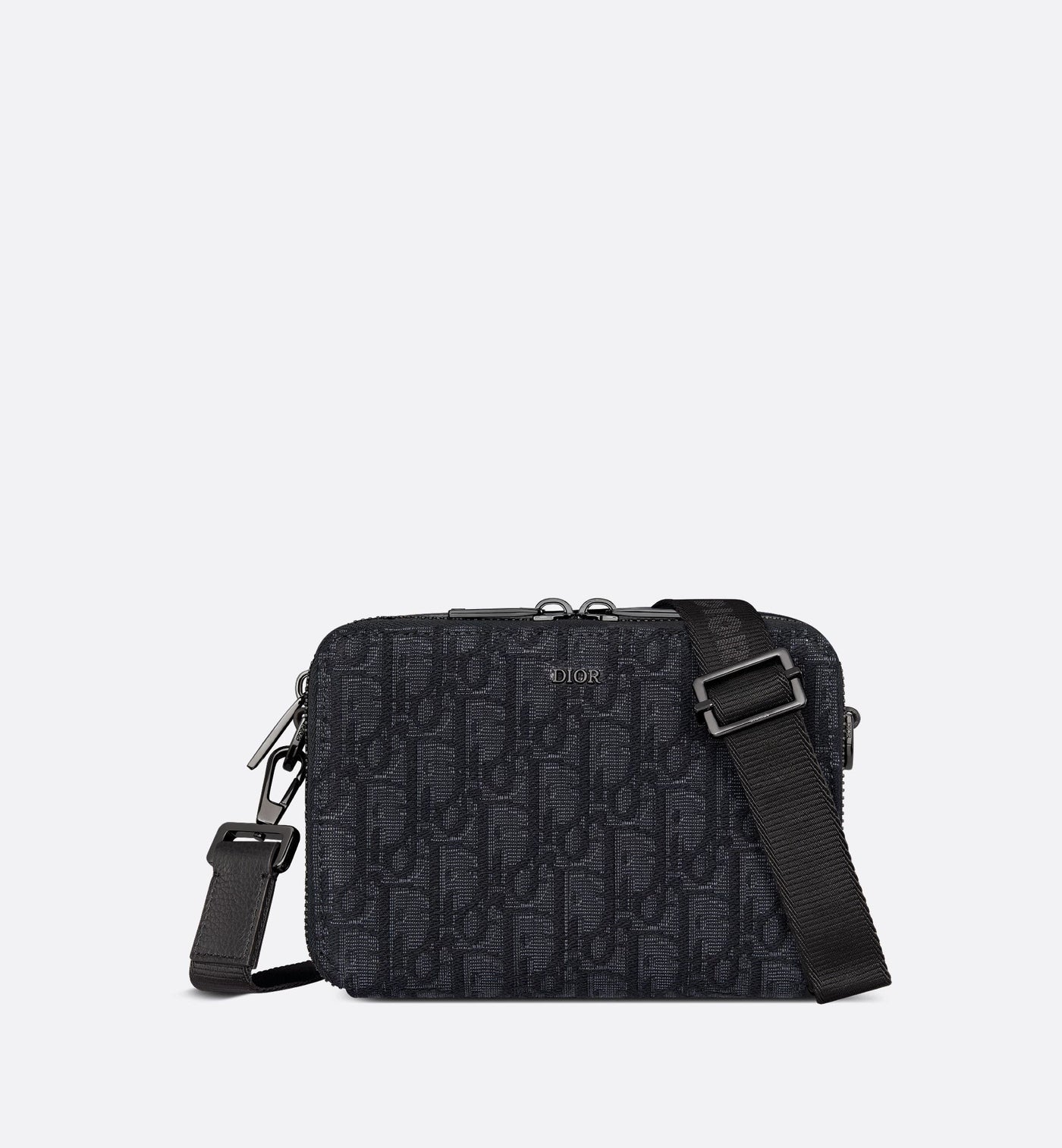 Pouch with zipper and strap