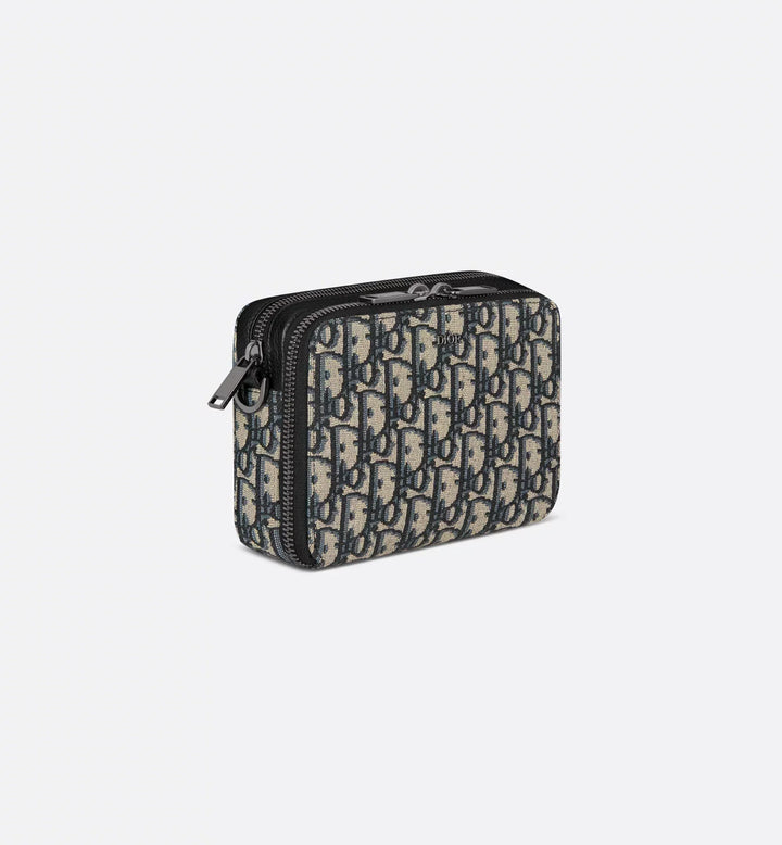 Pouch with zipper and strap