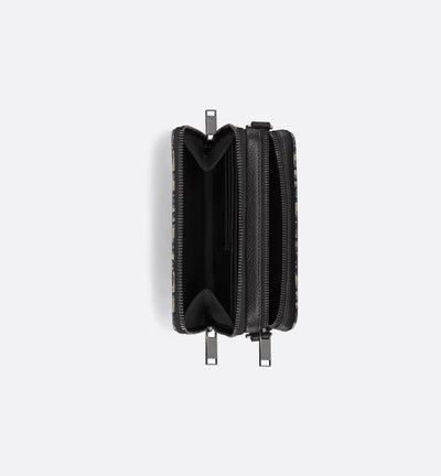 Pouch with zipper and strap