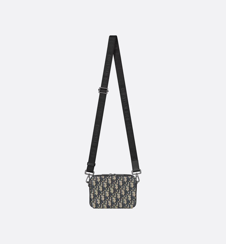 Pouch with zipper and strap