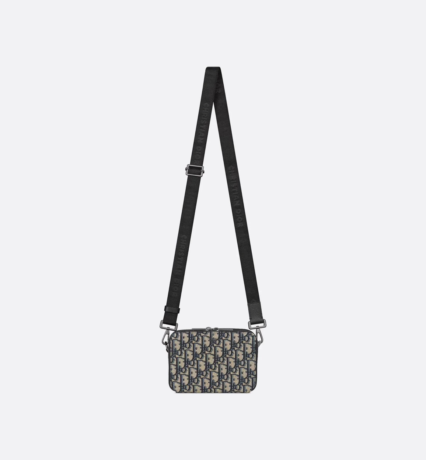 Pouch with zipper and strap