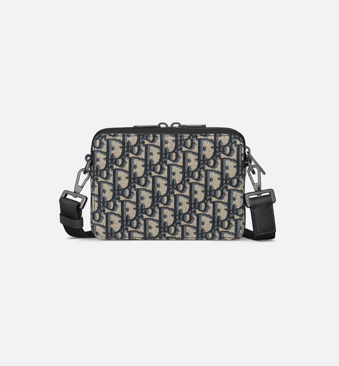 Pouch with zipper and strap