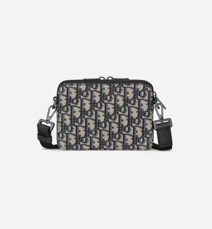 Pouch with zipper and strap