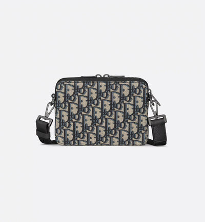 Pouch with zipper and strap