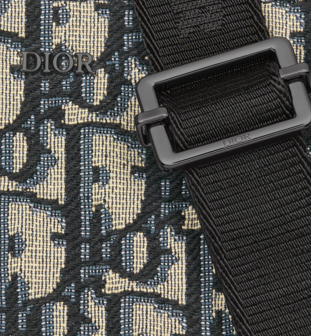 Pouch with zipper and strap