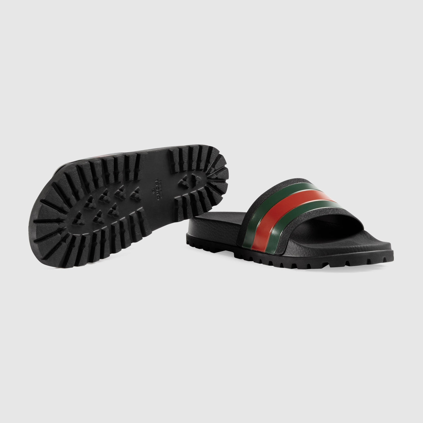 Men's black rubber sabot sandal