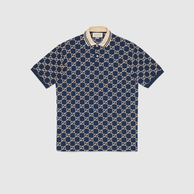 Stretch cotton polo shirt