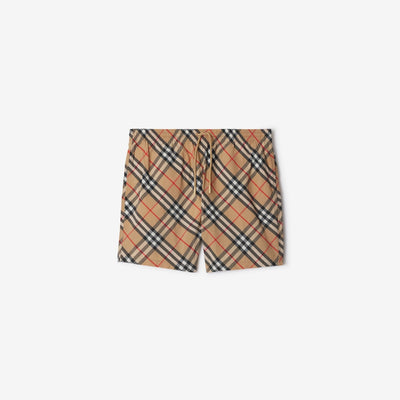 Swimming shorts in check