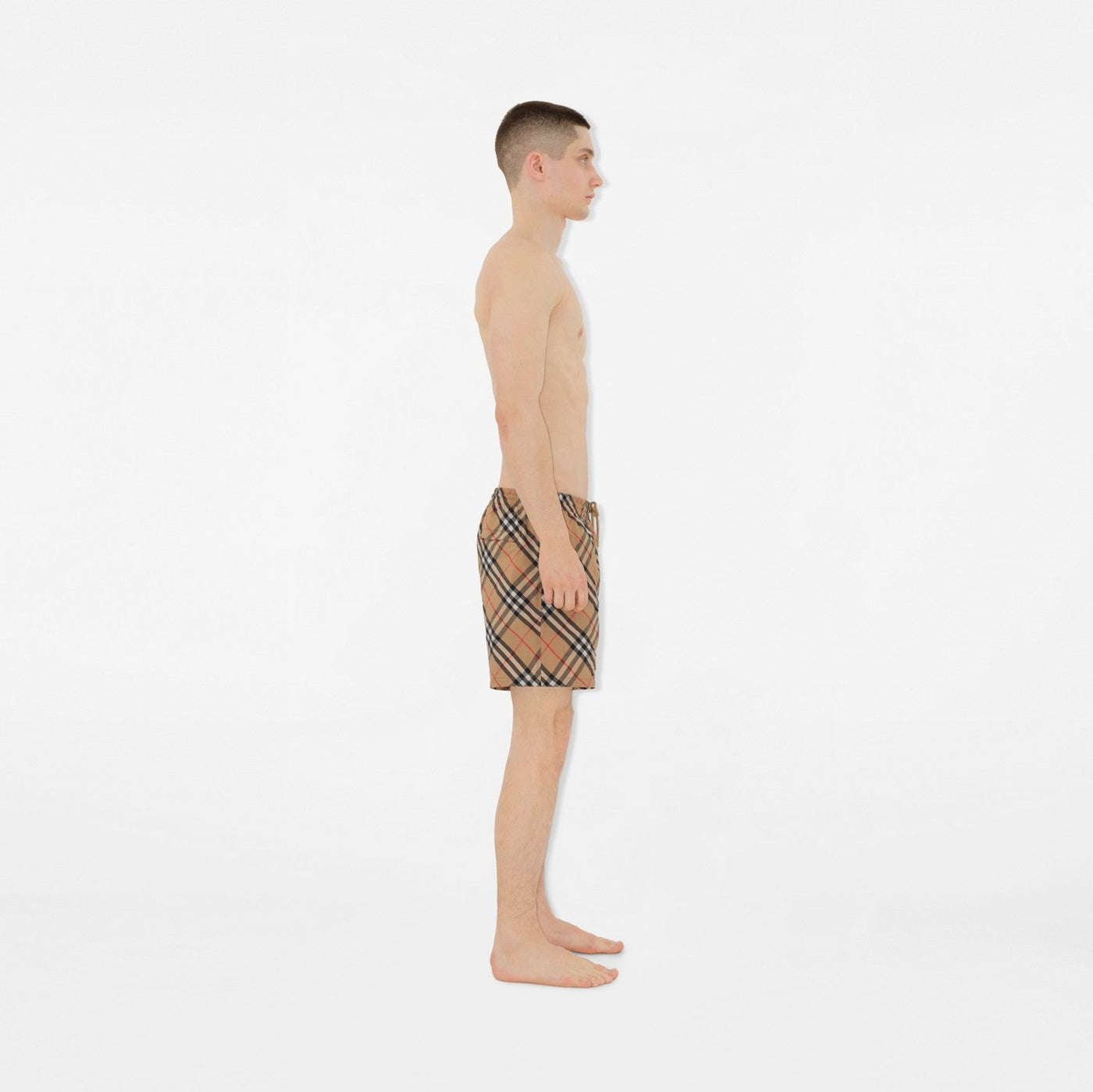Swimming shorts in check