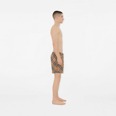 Swimming shorts in check