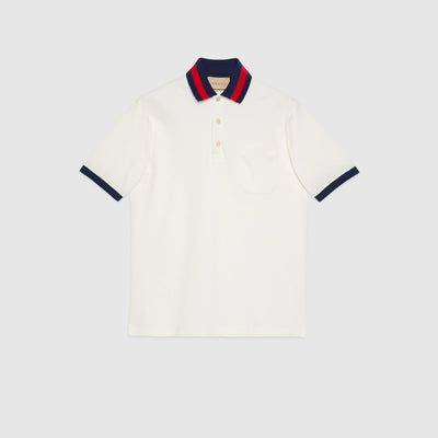 Cotton piqué polo shirt