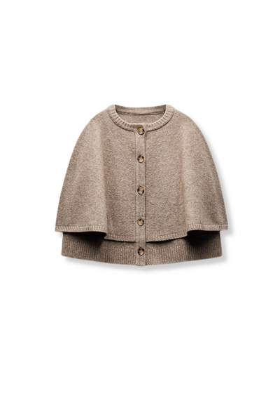 KNITTED JACKET WITH CAPE
