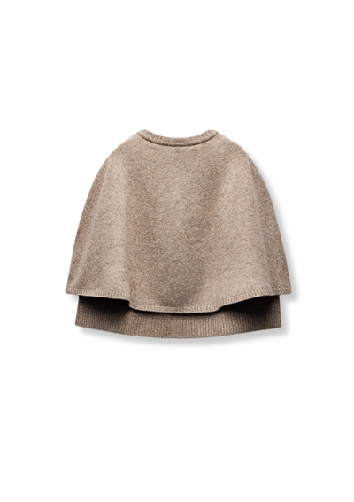 KNITTED JACKET WITH CAPE