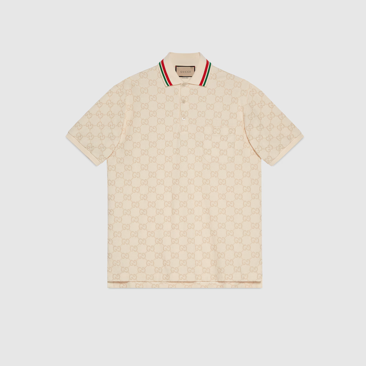 Beige polo shirt