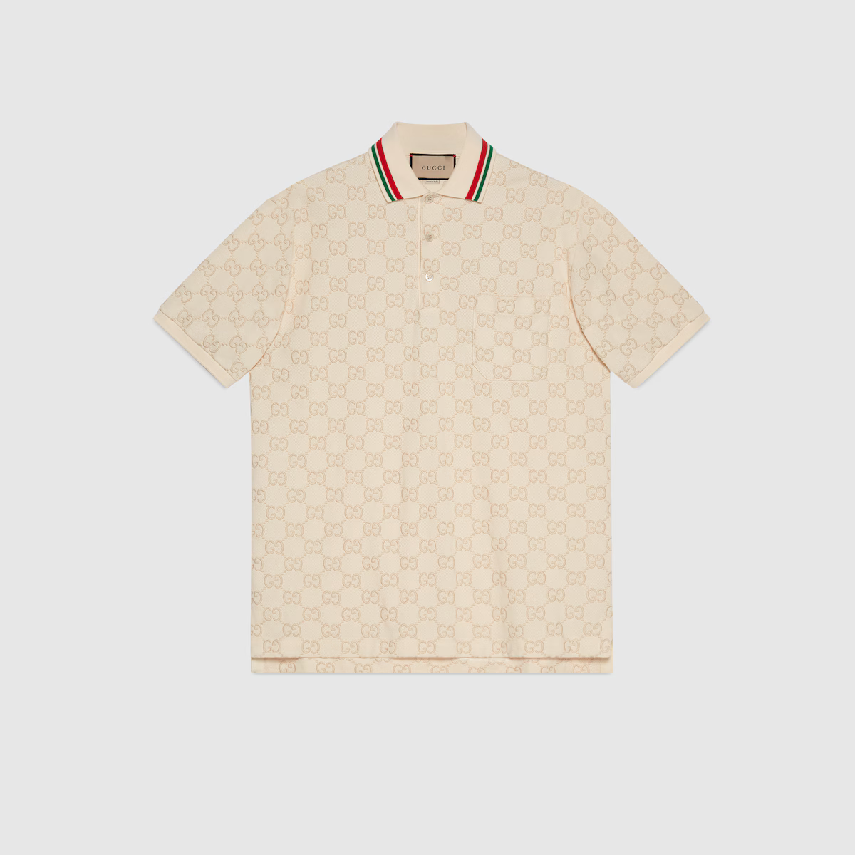Beige polo shirt