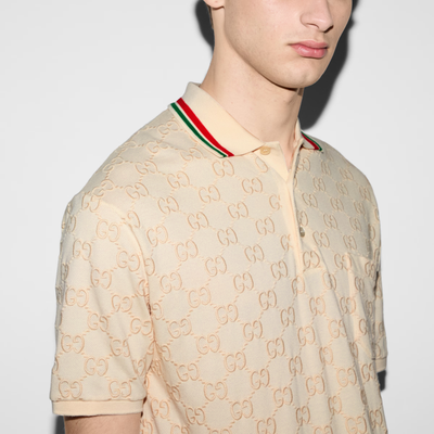 Beige polo shirt