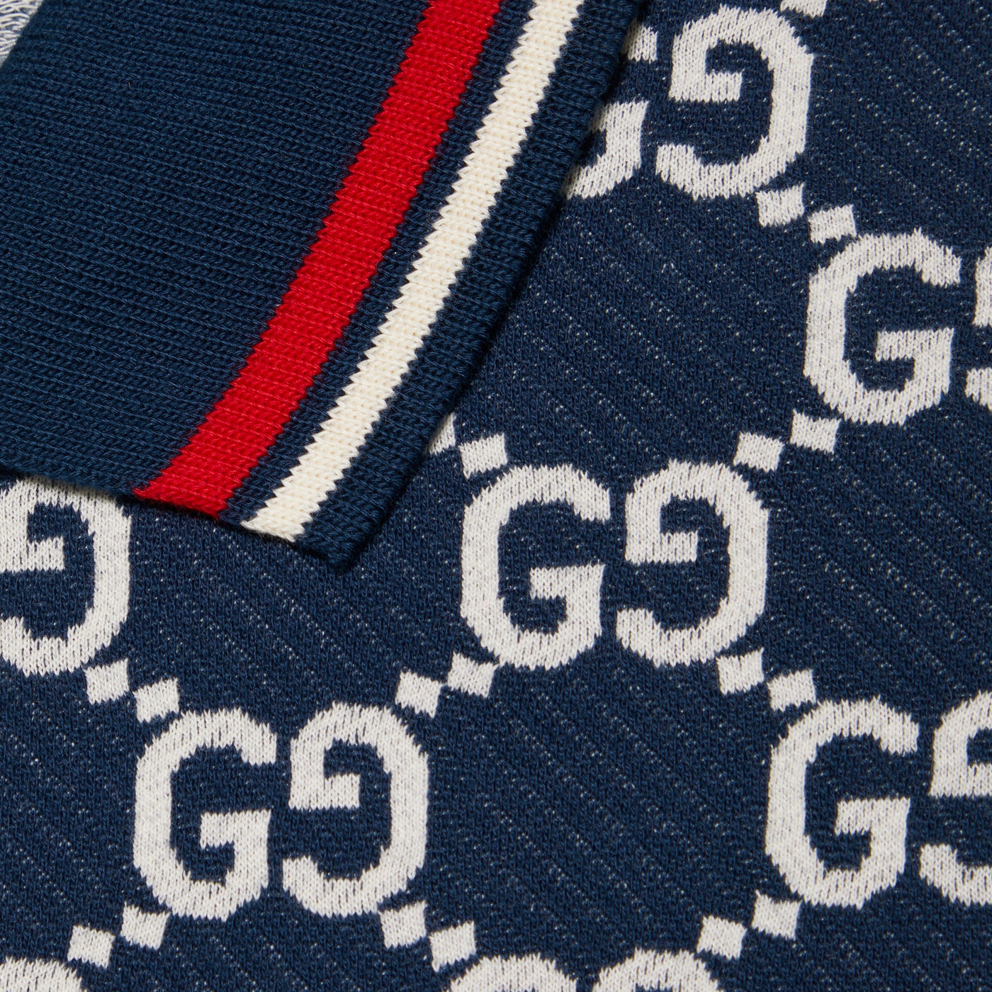 Polo shirt in cotton jersey with jacquard