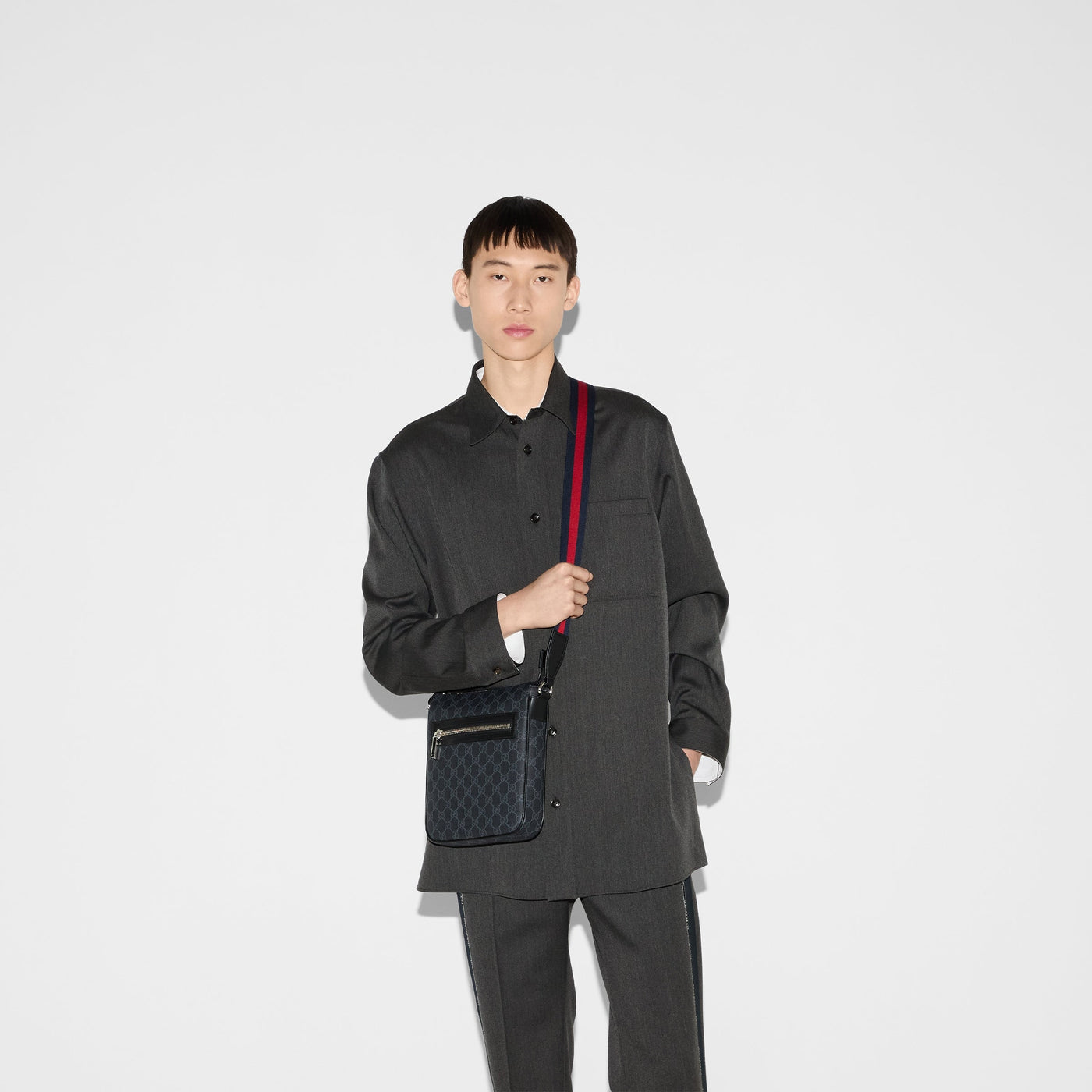 Small GG Black messenger bag
