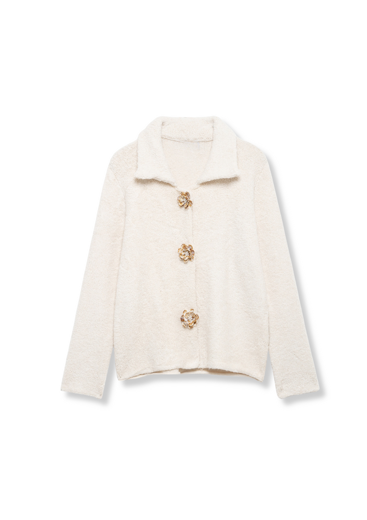 FUR BUTTON JACKET