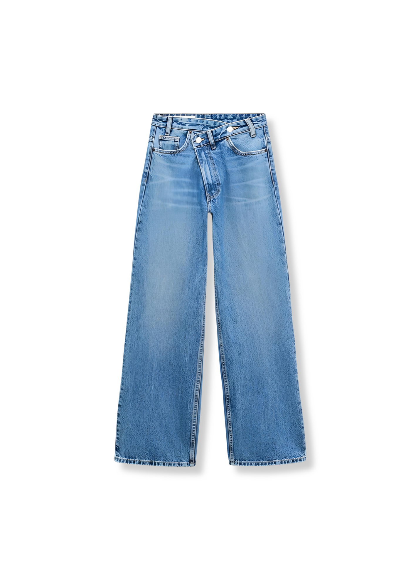 Asymmetric baggy jeans