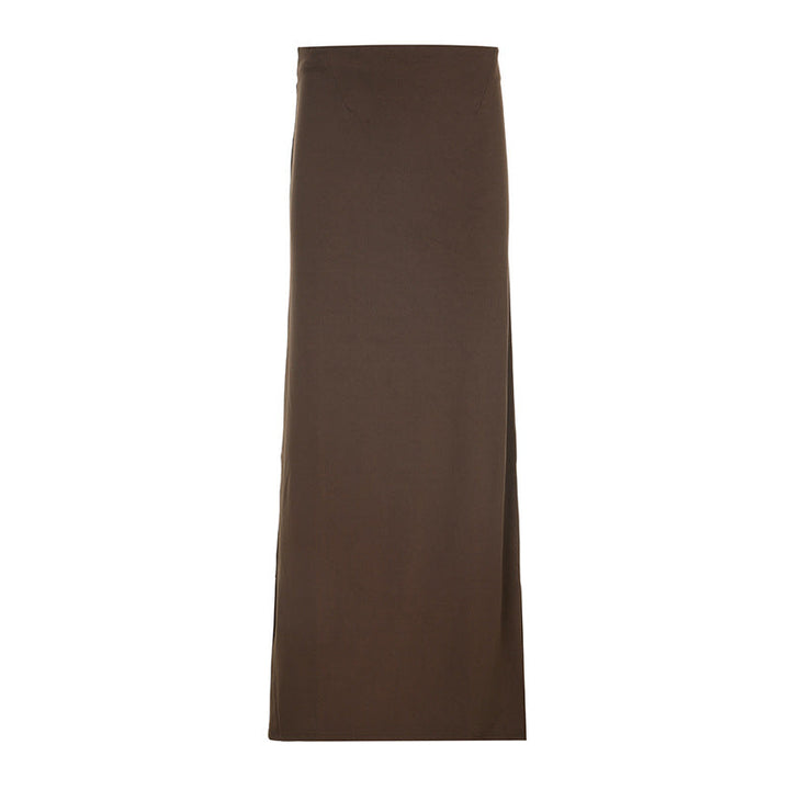 High waist maxi skirt