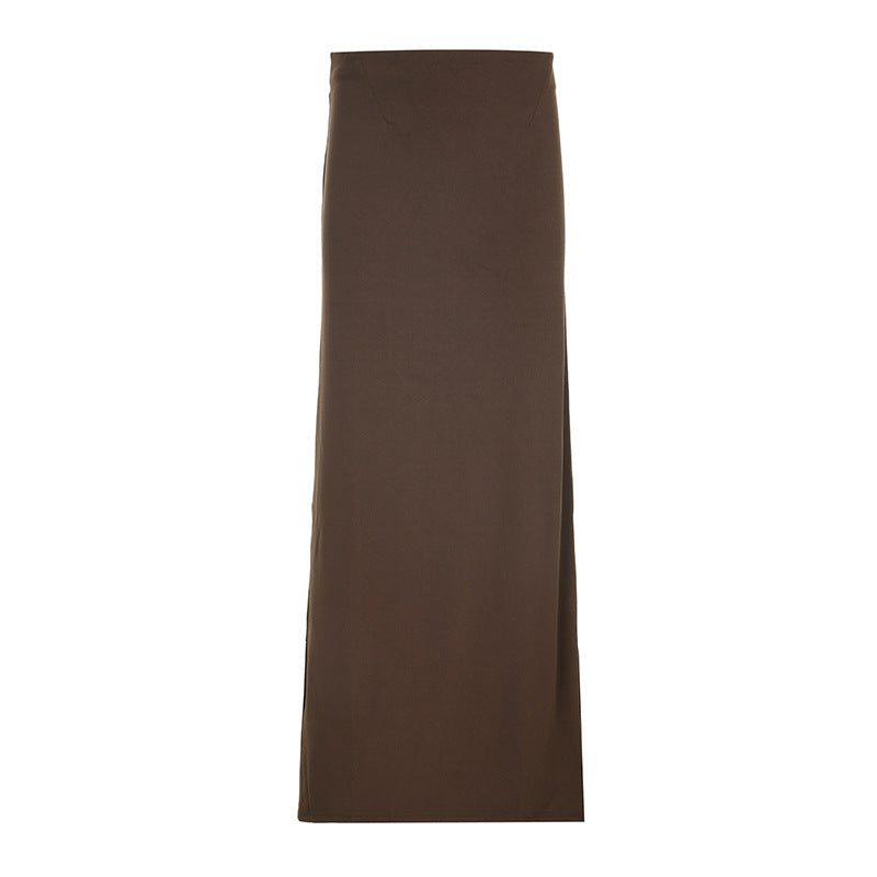 High waist maxi skirt