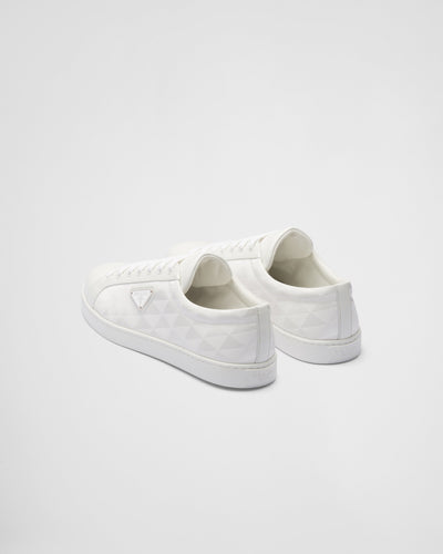 Leather and re-nylon sneaker