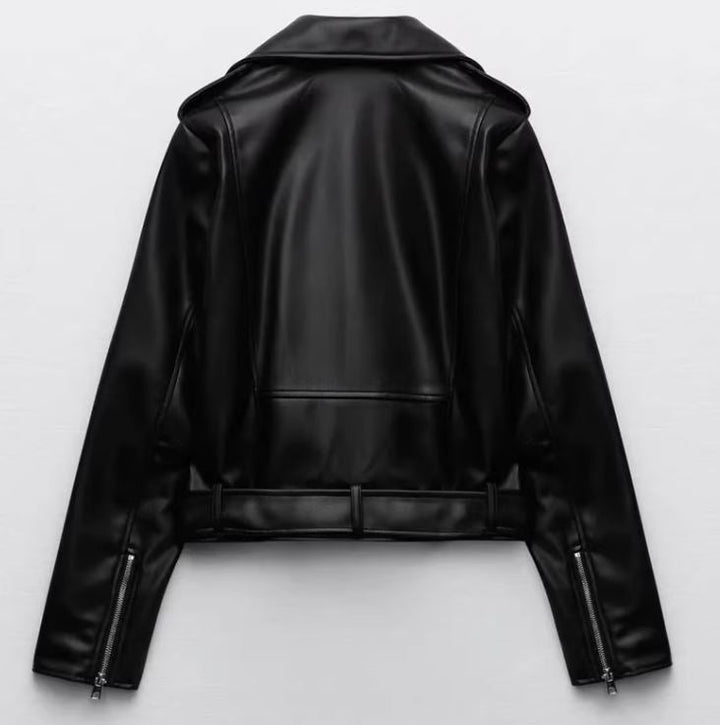 Virale Lederjacke