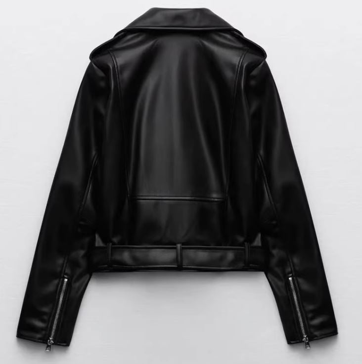 Virale Lederjacke