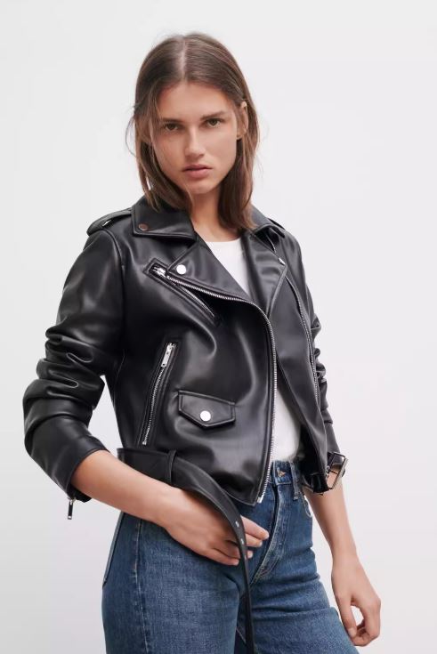 Virale Lederjacke