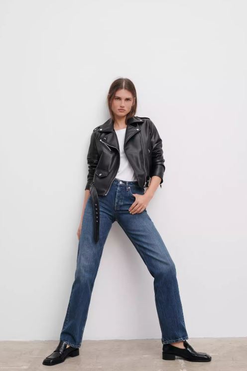 Virale Lederjacke