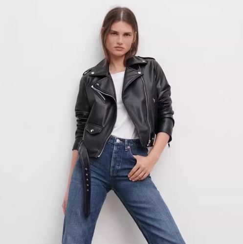 Virale Lederjacke