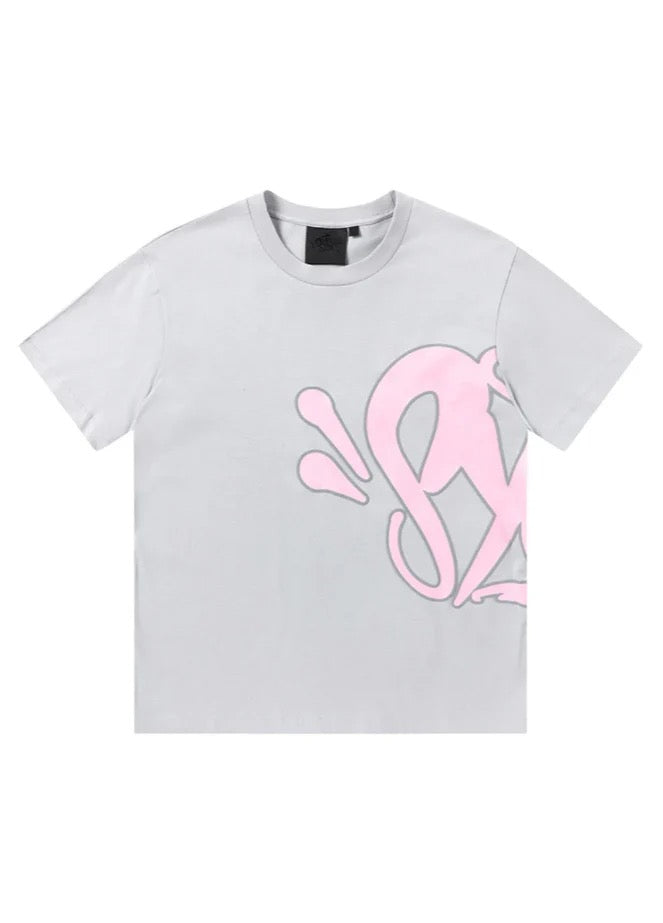 'Graffiti' Summer Set Grey Pink